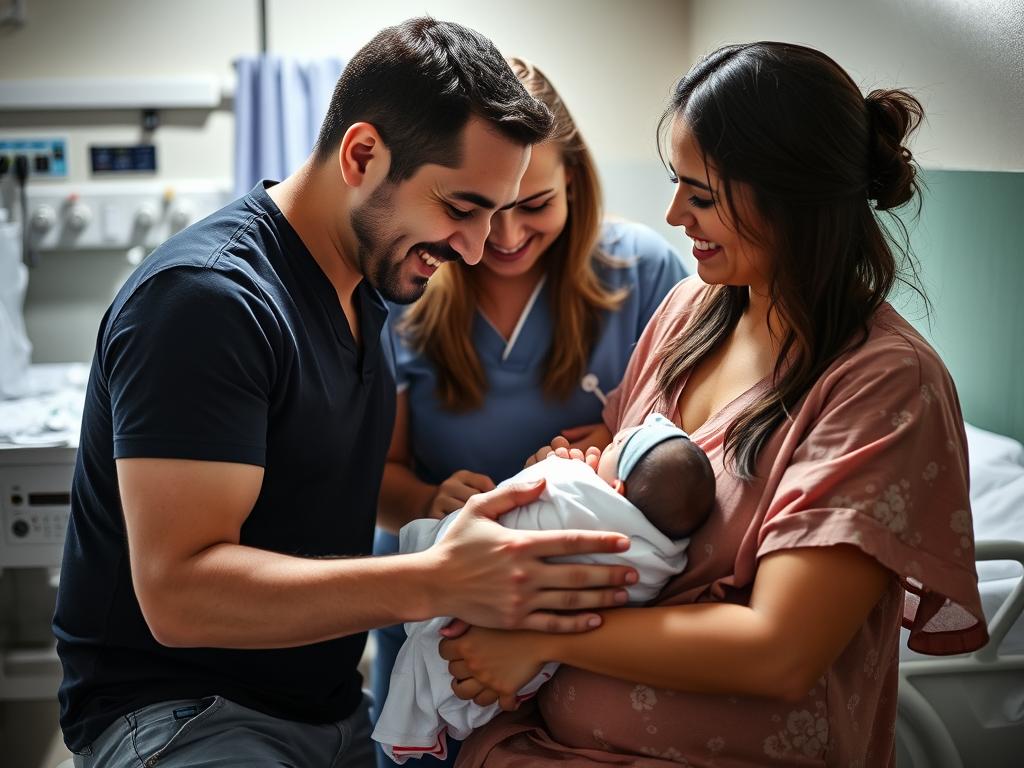 Happy family created through IVF with surrogacy in Mumbai