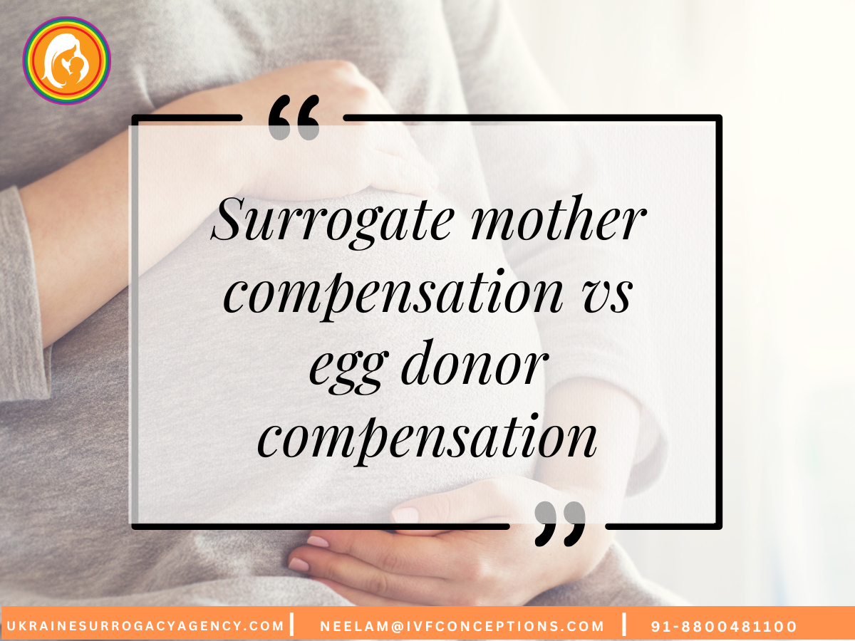 Surrogate mother compensation vs egg donor compensation
