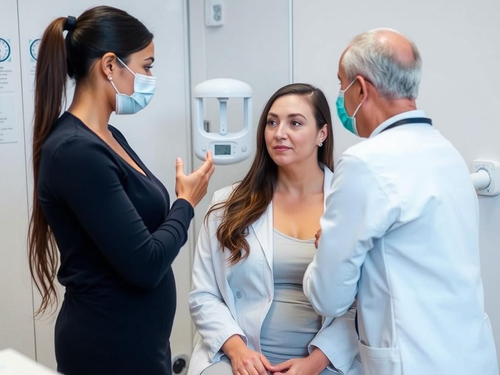 Surrogate mother undergoing medical screening for IVF in Mumbai