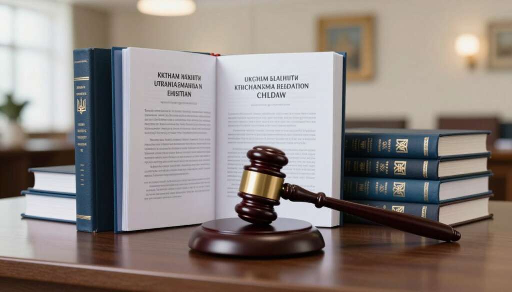 Ukrainian legal documents and gavel representing surrogacy legislation