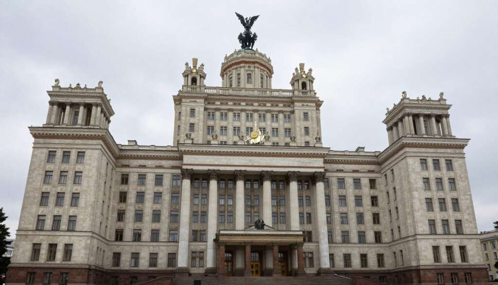 Ukrainian parliament building representing national legislation