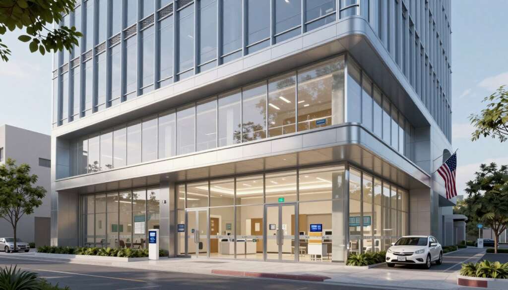 modern American fertility clinic building