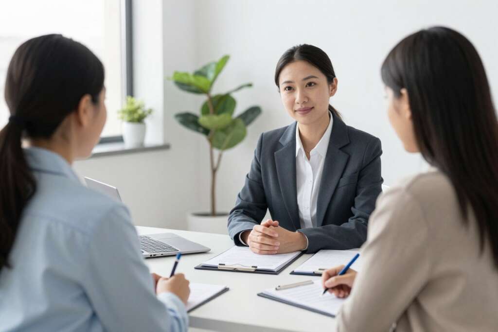 psychologist counseling session with surrogate mother candidate