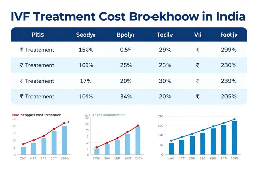IVF treatment cost breakdown in Indian fertility clinic