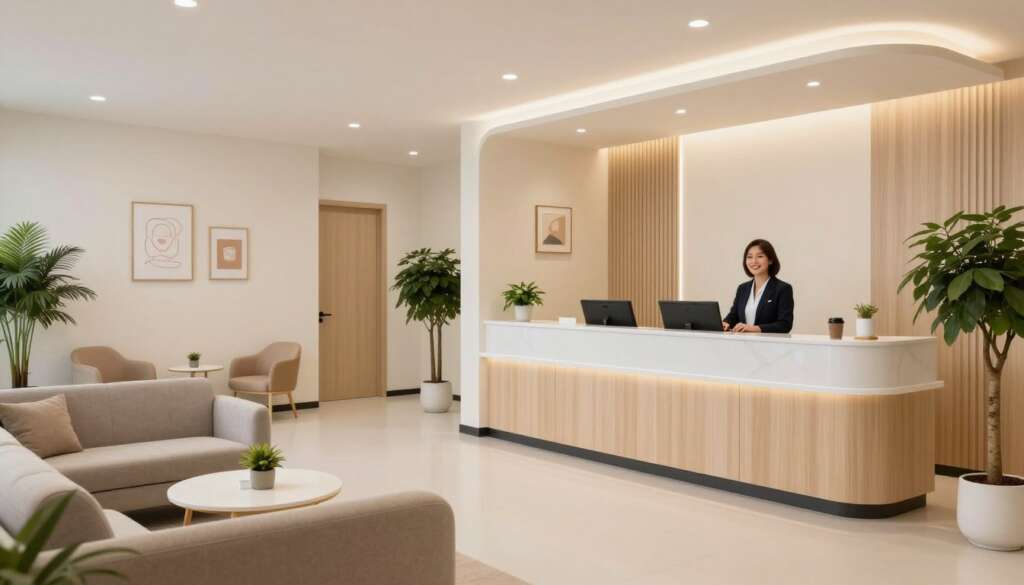 IVF Conceptions fertility clinic welcoming entrance and consultation area IVF Conceptions fertility clinic welcoming entrance and consultation area